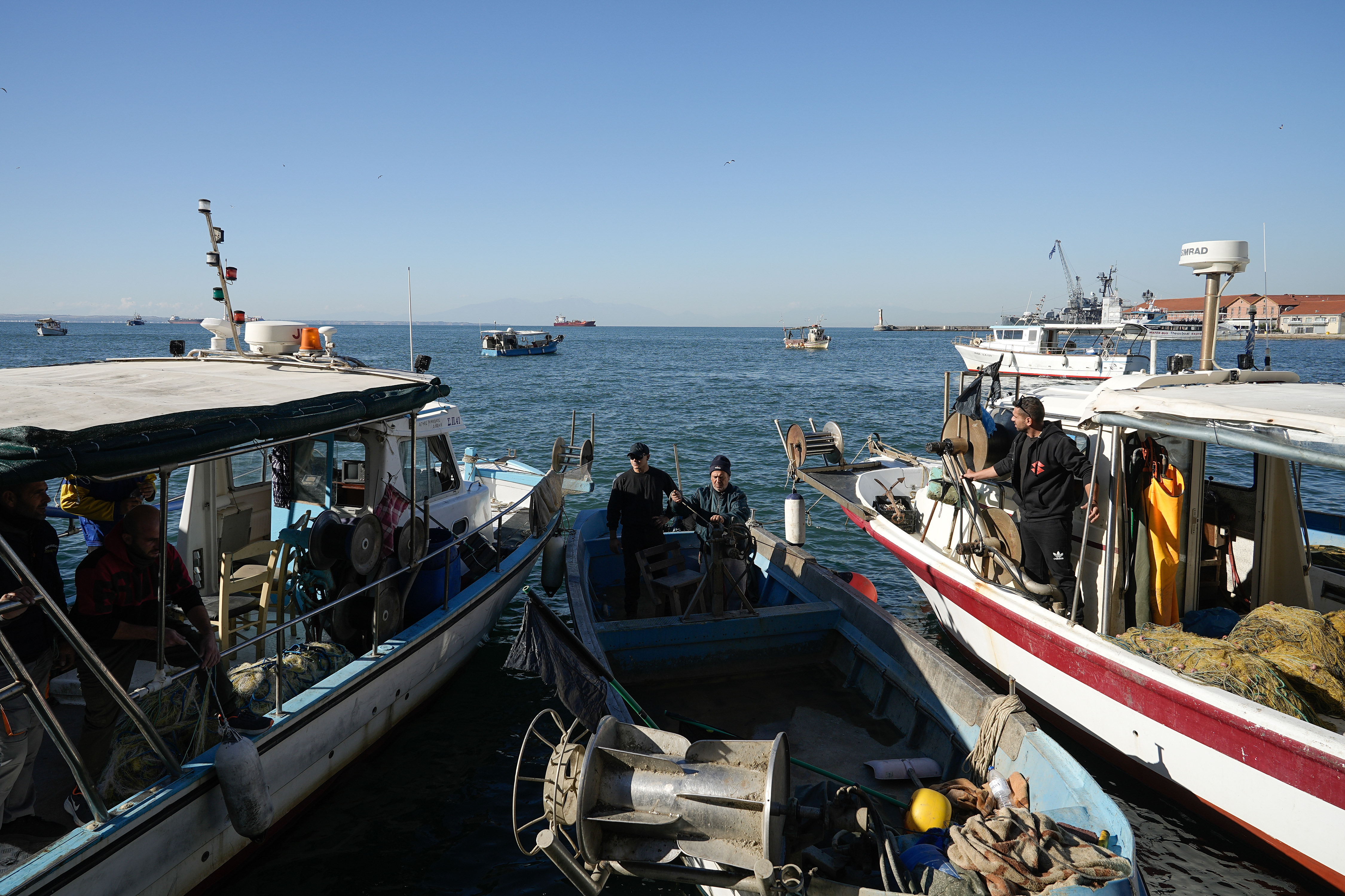 Fishermen’s’ Protest Over Rising Fuel Costs Reach Piraeus