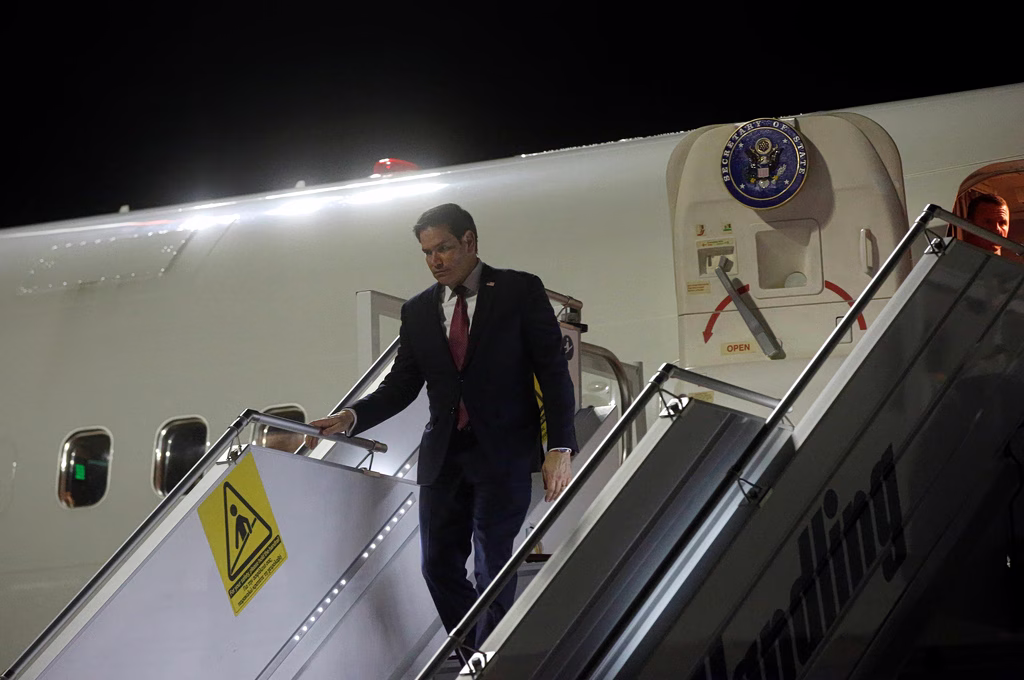 Rubio Arrives in Athens Amid Tight Security, Traffic Restrictions