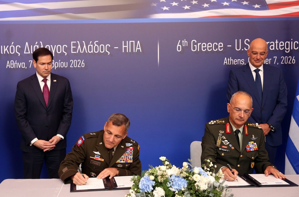 Sessions of the 6th Round of the Greece-U.S. Strategic Dialogue at a Hotel in Athens (POOL / ANA-MPA / Orestis Panagiotou / Eurokinissi)