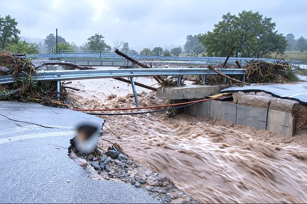 Deadly Storm Hits Rhodes as Floodwaters Sweep Cars Into the Sea