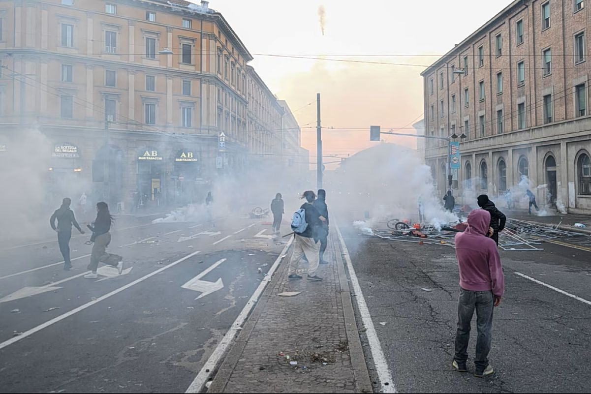 protests Italy Albania