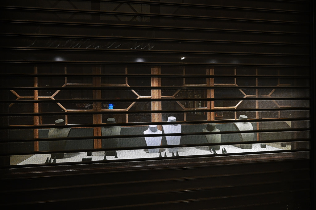 Athens Stores Empty Windows Ahead of Major Protest