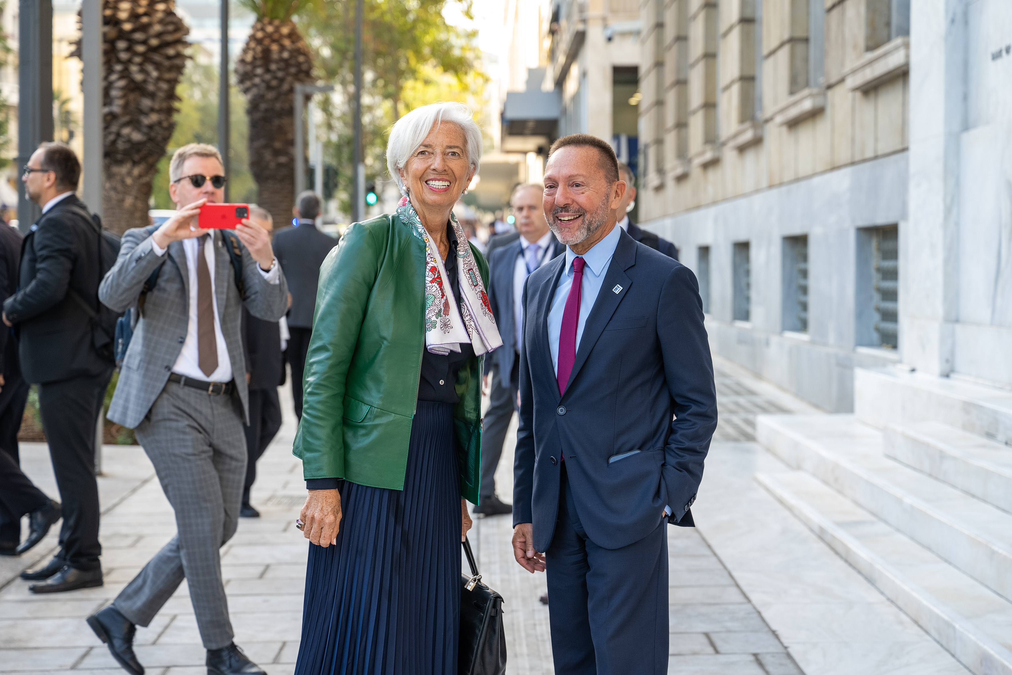 Stournaras Praises Lagarde as She Prepares to Leave ECB